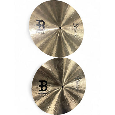 Used MEINL 14in Byzance Jazz Thin Traditional Hi Hat Pair Cymbal