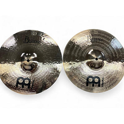 Used MEINL 14in Byzance Medium Hi Hat Pair Brilliant Cymbal