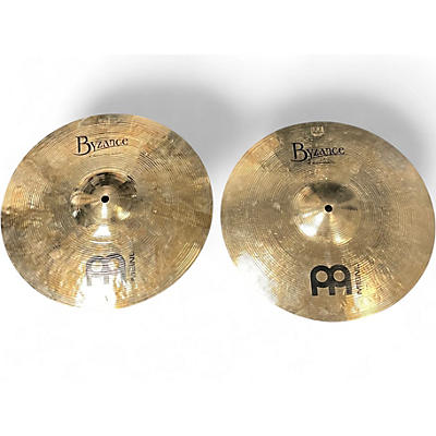 Used MEINL 14in Byzance Medium Hi Hat Pair Cymbal