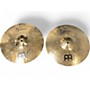 Used MEINL 14in Byzance Medium Hi Hat Pair Cymbal 33