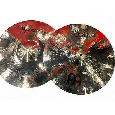 Used MEINL 14in Byzance Medium Hi Hat Pair Cymbal