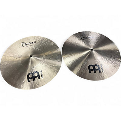 Used MEINL 14in Byzance Traditional Hi Hat Medium Pair Cymbal
