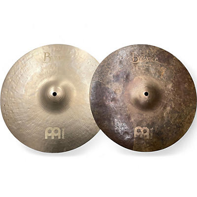 Used MEINL 14in Byzance Vintage Sand Hi Hat Pair Cymbal