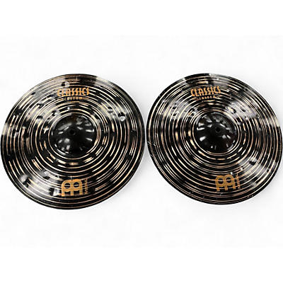 Used MEINL 14in CC14DAH Dark Hi Hat Pair Cymbal