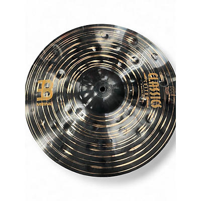 Used MEINL 14in CLASSICS CUSTOM DARK HI HAT PAIR Cymbal