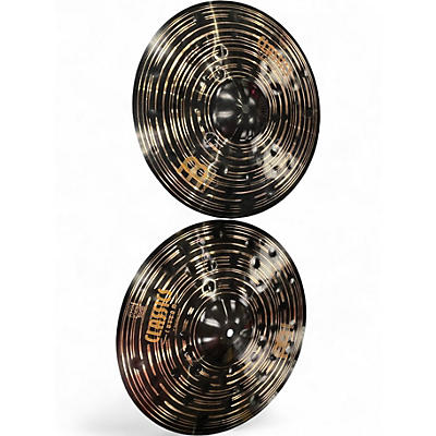 Used MEINL 14in Classic Custom DARK Hi Hat Pair Cymbal