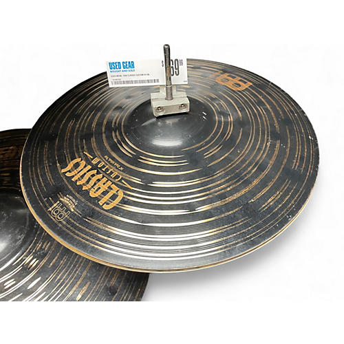 Used MEINL 14in Classic Custom Hi Hat Pair Cymbal 33