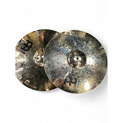 Used MEINL 14in Classic Custom Medium Hi Hat Pair Cymbal