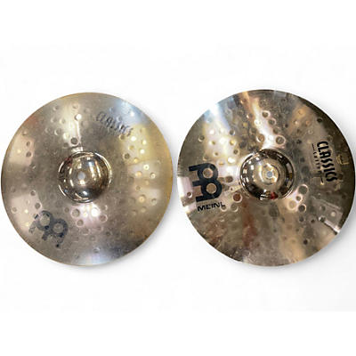 Used MEINL 14in Classic Custom Medium Hi Hat Pair Cymbal