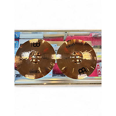 Used MEINL 14in Classic Custom Medium Hi Hat Pair Cymbal