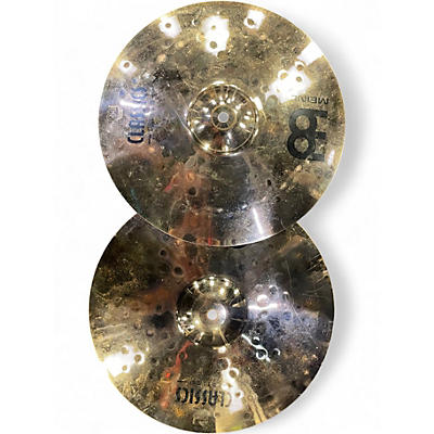 Used MEINL 14in Classic Custom Medium Hi Hat Pair Cymbal