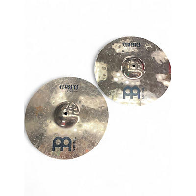 Used MEINL 14in Classic Custom Medium Hi Hat Pair Cymbal
