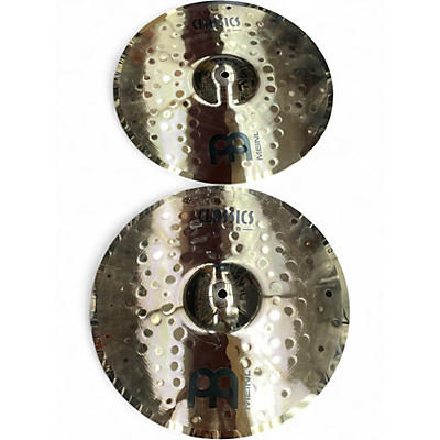 Used MEINL 14in Classics Custom Medium Hi Hat Set Cymbal
