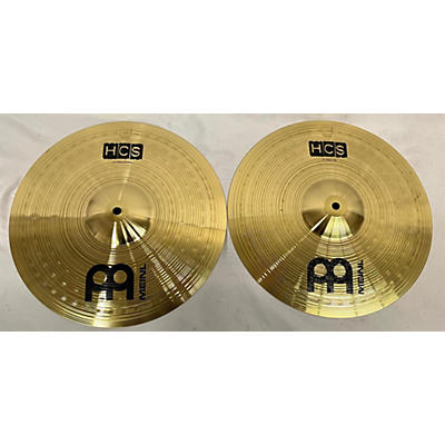 Meinl Used MEINL 14in HCS Hi Hat Pair Cymbal