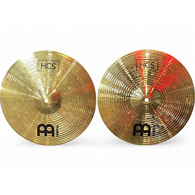 Used MEINL 14in HCS Hi Hat Pair Cymbal