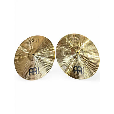 Used MEINL 14in HCS Hi Hat Pair Cymbal