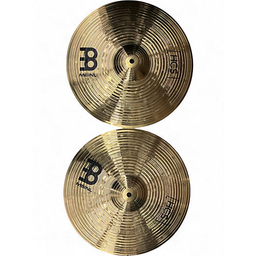 Used MEINL 14in HCS Hi Hat Pair Cymbal 33
