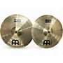 Used MEINL 14in HCS Hi Hat Pair Cymbal 33