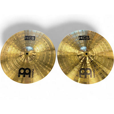Used MEINL 14in HCS Hi Hat Pair Cymbal