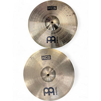 Used MEINL 14in HCS Hi Hat Pair Cymbal