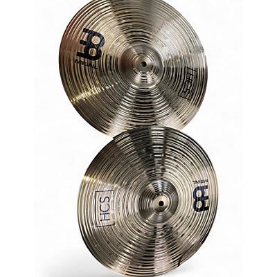 Used MEINL 14in HCS Hi Hat Pair Cymbal