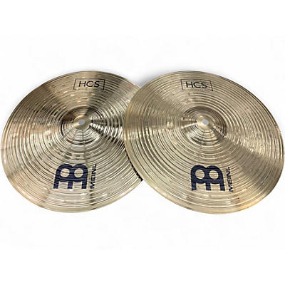 Used MEINL 14in HCS Hi Hat Pair Cymbal