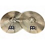 Used MEINL 14in HCS Hi Hat Pair Cymbal 33