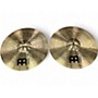 Used MEINL 14in HCS Hi Hat Pair Cymbal 33