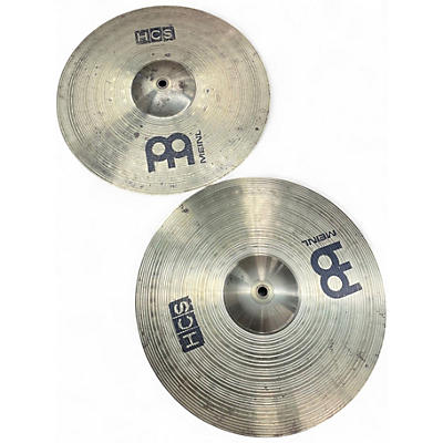 Used MEINL 14in HCS Hi Hat Pair Cymbal