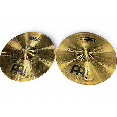 Used MEINL 14in HCS Hi Hat Pair Cymbal