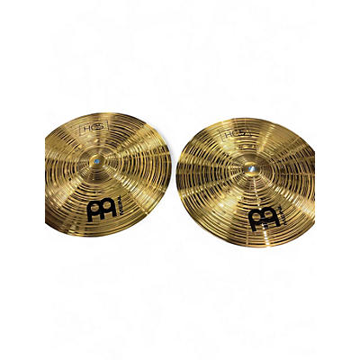 Used MEINL 14in HCS Hi Hat Pair Cymbal