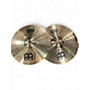 Used MEINL 14in HCS Hi Hat Pair Cymbal 33