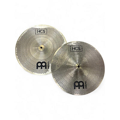 Used MEINL 14in HCS Practice Hi Hat Pair Cymbal
