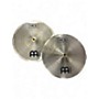 Used MEINL 14in HCS Practice Hi Hat Pair Cymbal 33
