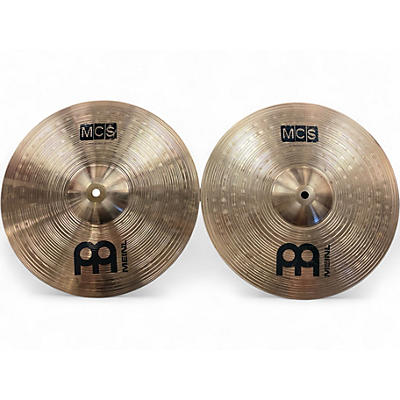 Used MEINL 14in MCS Medium HiHat Pair Cymbal