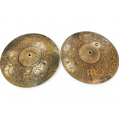 Used MEINL 14in byzance extra dry medium hihat PAIR 14" Cymbal