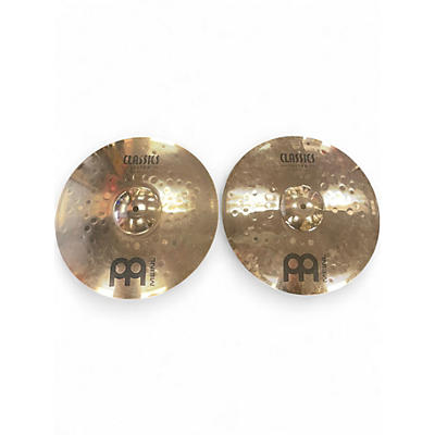 Used MEINL 14in classics custom medium hihats Cymbal