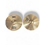 Used MEINL 14in mcs medium hi hat pair Cymbal 33