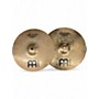 Used MEINL 14in sound caster custom medium hi-hat pair Cymbal 33