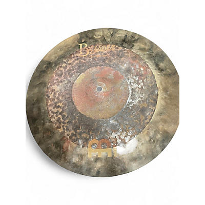 Used MEINL 15in BYZANCE DUAL HI-HAT BOTTOM Cymbal