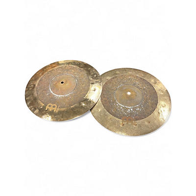 Used MEINL 15in Byzance DUAL HI HAT PAIR Cymbal