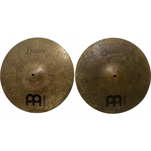 Used MEINL 15in Byzance Dark Hi Hat Pair Cymbal 35