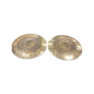 Used MEINL 15in Byzance Dual Hi Hat  Cymbal