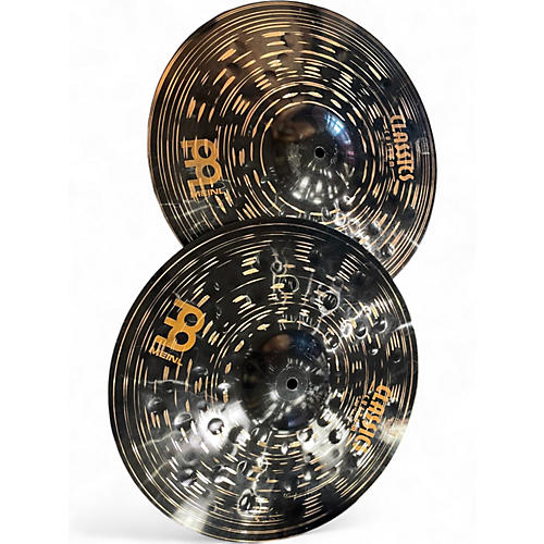 Used MEINL 15in CLASSIC CUSTOMER DARK HIHAT PAIR Cymbal 35