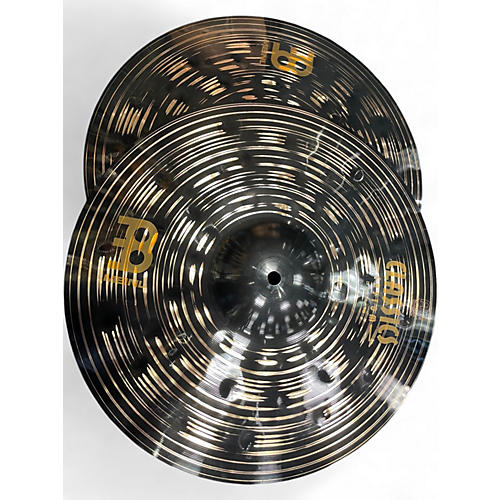 Used MEINL 15in Custom Dark Hi-Hat Cymbal Pair 15 in. Cymbal 35