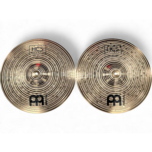 Used MEINL 15in HCS BRONZE HI HAT Cymbal 35