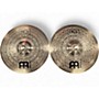 Used MEINL 15in HCS BRONZE HI HAT Cymbal 35