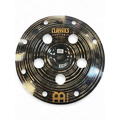 Used MEINL 16in CLASSIC CUSTOM DARK TRASH STACK TOP Cymbal
