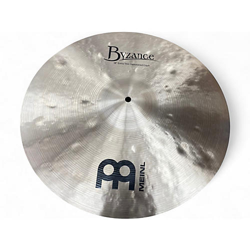 Used MEINL 18in Byzance Traditional HAMMERED CRASH Cymbal 38