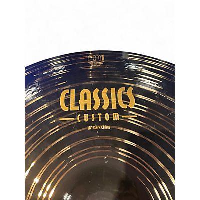 Used MEINL 18in Classics Custom Dark China Cymbal